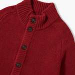 Strickjacke von Brooks Brothers, in der Farbe Rot, aus Wolle, andere Perspektive, Vorschaubild