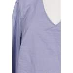 Klassische Bluse von MARINA RINALDI, in der Farbe Blau, aus Baumwolle, andere Perspektive, Vorschaubild