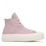 Plateau Sneaker von Converse, in der Farbe Lila, aus Leder, Vorschaubild