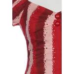 Klassische Bluse von Collectif, in der Farbe Rot, aus Baumwolle, andere Perspektive, Vorschaubild