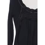 Klassische Bluse von Stefanel, in der Farbe Schwarz, aus Baumwolle, andere Perspektive, Vorschaubild