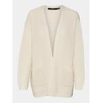 Strickjacke von Vero Moda Curve, in der Farbe Beige, aus Polyacryl, andere Perspektive, Vorschaubild