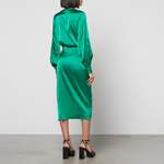 Wickelkleid von Never Fully Dressed, in der Farbe Grün, aus Polyester, andere Perspektive, Vorschaubild