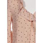 Klassische Bluse von Sezane, in der Farbe Beige, aus Seide, andere Perspektive, Vorschaubild