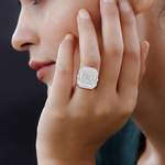 Diamantring von ShopLC, in der Farbe Weiss, andere Perspektive, Vorschaubild