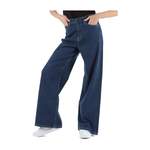 Weite Jeans von Calvin Klein, in der Farbe Blau, aus Baumwolle, andere Perspektive, Vorschaubild