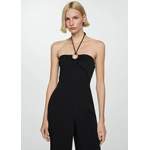 Jumpsuit von Mango, in der Farbe Schwarz, aus Polyester, andere Perspektive, Vorschaubild