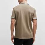 Poloshirt von Boss, in der Farbe Beige, aus Baumwolle, andere Perspektive, Vorschaubild