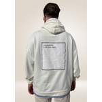 Hoodie von noemvri fashion label, in der Farbe Weiss, aus Polyester, andere Perspektive, Vorschaubild