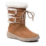 Snowboot von Skechers, in der Farbe Braun, aus Leder, andere Perspektive, Vorschaubild