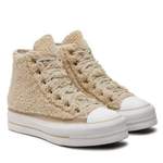 Sneaker von Converse, in der Farbe Beige, aus Textil, andere Perspektive, Vorschaubild