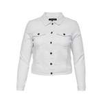Jeansjacke von ONLY Carmakoma, in der Farbe Weiss, aus Polyester, Vorschaubild