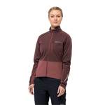 Softshelljacke von Jack Wolfskin, in der Farbe Rot, aus Trikot, andere Perspektive, Vorschaubild