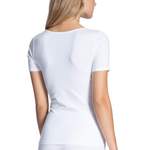 T-Shirt von CALIDA, in der Farbe Weiss, aus Baumwolle, andere Perspektive, Vorschaubild