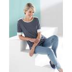 Rundhalsshirt von Classic Basics, in der Farbe Blau, andere Perspektive, Vorschaubild