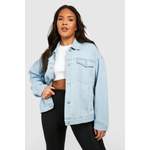 Plus Western-Jeansjacke der Marke boohoo