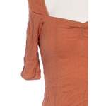 Klassische Bluse von Ichi, in der Farbe Orange, aus Viskose, andere Perspektive, Vorschaubild