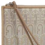 Sonstige Handtasche von Furla, in der Farbe Beige, aus Textil, andere Perspektive, Vorschaubild