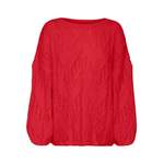 Rundhalspullover von Vero Moda, in der Farbe Rot, aus Polyester, andere Perspektive, Vorschaubild