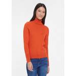 Rollkragenpullover von Peter Hahn, in der Farbe Orange, aus Baumwolle, andere Perspektive, Vorschaubild