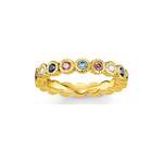 Fingerring von Thomas Sabo, in der Farbe Gold, andere Perspektive, Vorschaubild