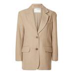 Kurzblazer von Selected Femme, in der Farbe Beige, aus Polyester, andere Perspektive, Vorschaubild