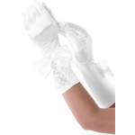 Handschuhe von Family Trends, in der Farbe Weiss, aus Satin, andere Perspektive, Vorschaubild