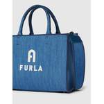 Henkeltasche von FURLA, in der Farbe Blau, aus Polyester, andere Perspektive, Vorschaubild