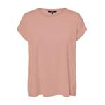 Rundhalsshirt von Vero Moda, in der Farbe Rosa, aus Jersey, andere Perspektive, Vorschaubild