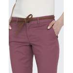 Chinohose von Only, in der Farbe Rot, aus Webstoff, andere Perspektive, Vorschaubild