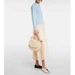 Klassische Ballerina von Jil Sander, in der Farbe Beige, andere Perspektive, Vorschaubild