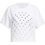 T-Shirt von adidas Sportswear, in der Farbe Weiss, aus Polyester, andere Perspektive, Vorschaubild