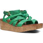 Sandale von Omoda, in der Farbe Grün, aus Leder, andere Perspektive, Vorschaubild