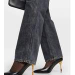 Gerade Jeans von Balmain, in der Farbe Schwarz, aus Baumwolle, andere Perspektive, Vorschaubild