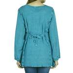 Longbluse von Guru-Shop, in der Farbe Blau, andere Perspektive, Vorschaubild