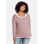 Langarmshirt von sheego by Joe Browns, in der Farbe Rosa, aus Baumwolle, andere Perspektive, Vorschaubild