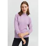 Rollkragenpullover von Pulz Jeans, in der Farbe Lila, aus Viskose, andere Perspektive, Vorschaubild