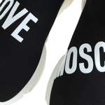 Sneaker von Love Moschino, in der Farbe Schwarz, aus Textil, andere Perspektive, Vorschaubild