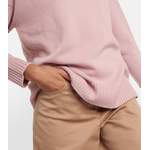 Rollkragenpullover von Max Mara, in der Farbe Rosa, andere Perspektive, Vorschaubild