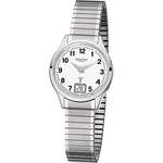 Damen-Armbanduhr von Regent, in der Farbe Silber, aus Edelstahl, andere Perspektive, Vorschaubild