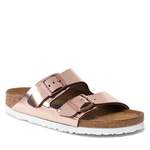 Pantolette von Birkenstock, in der Farbe Rosa, aus Leder, andere Perspektive, Vorschaubild