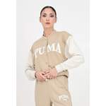 Trainingsjacke von Puma, in der Farbe Beige, aus Naturfaser, andere Perspektive, Vorschaubild