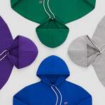 Hoodie von New Balance, in der Farbe Grau, aus Fleece, andere Perspektive, Vorschaubild