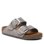 Sandale von Birkenstock, in der Farbe Grau, aus Leder, andere Perspektive, Vorschaubild