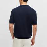 Poloshirt von Boss, in der Farbe Blau, aus Baumwolle, andere Perspektive, Vorschaubild