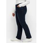 Gerade Jeans von sheego x Collection L., in der Farbe Blau, aus Polyester, andere Perspektive, Vorschaubild