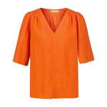 Klassische Bluse von Marc O'Polo, in der Farbe Orange, aus Baumwolle, andere Perspektive, Vorschaubild