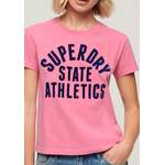 T-Shirt von Superdry, in der Farbe Rosa, aus Jersey, andere Perspektive, Vorschaubild
