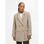 Longblazer von Object, in der Farbe Beige, aus Polyester, andere Perspektive, Vorschaubild