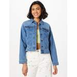 Jeansjacke von Pieces, in der Farbe Blau, aus Polyester, andere Perspektive, Vorschaubild